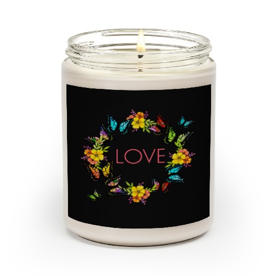 love and butterflies. Scented Candles