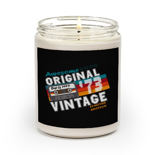 1973 Vintage Birthday Vintage Gift Retro Scented Candles