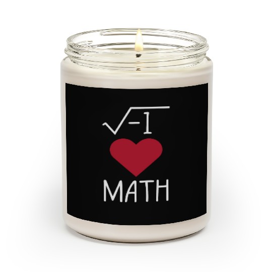 Funny I Love Math Scented Candles