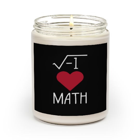 Funny I Love Math Scented Candles