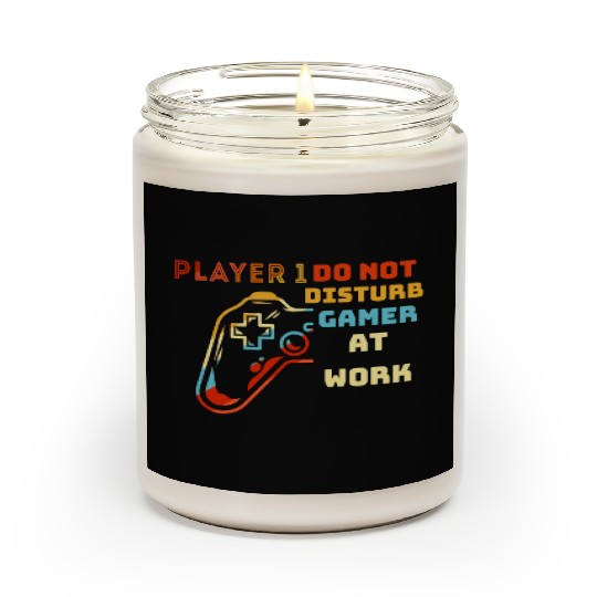 Do Not Disturb Gamer At Work-Gaming Lover Scented Candles