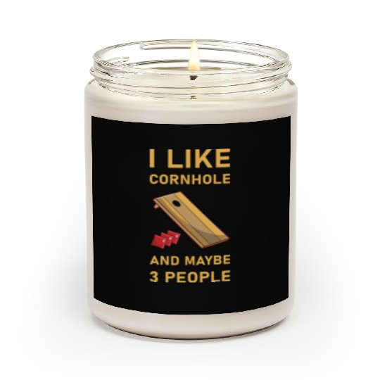 I like cornhole and maybe 3 people - Bean Bag Toss Scented Candles