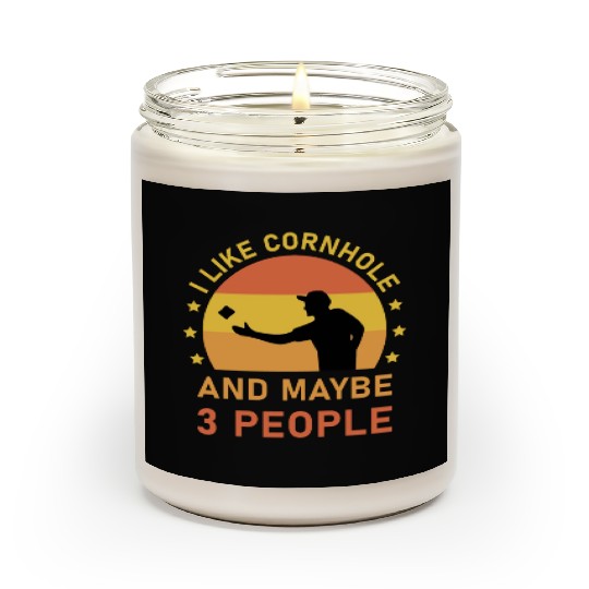 I like cornhole and maybe 3 people - Bean Bag Toss Scented Candles