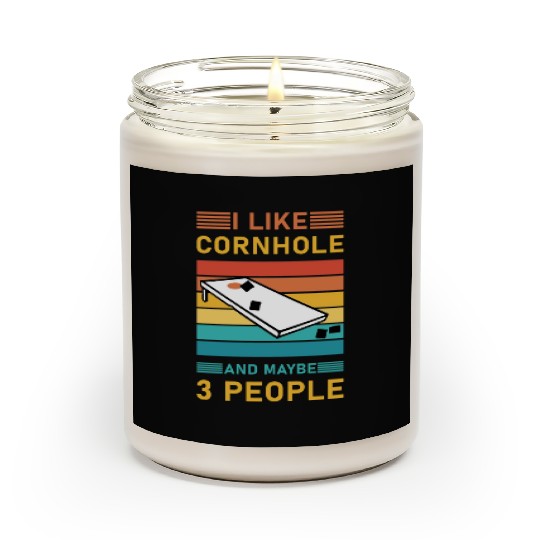 I like cornhole and maybe 3 people - Bean Bag Toss Scented Candles