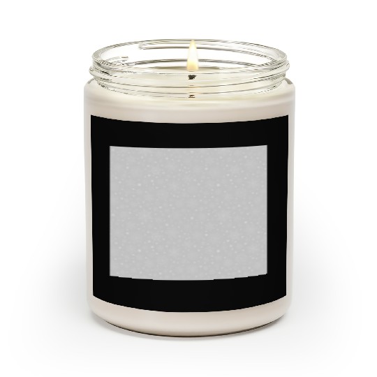 Light Grey Snowflakes Pattern Scented Candles