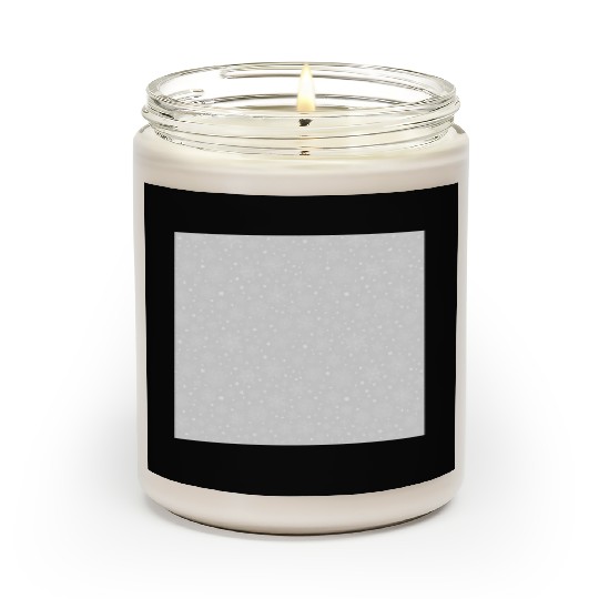 Light Grey Snowflakes Pattern Scented Candles