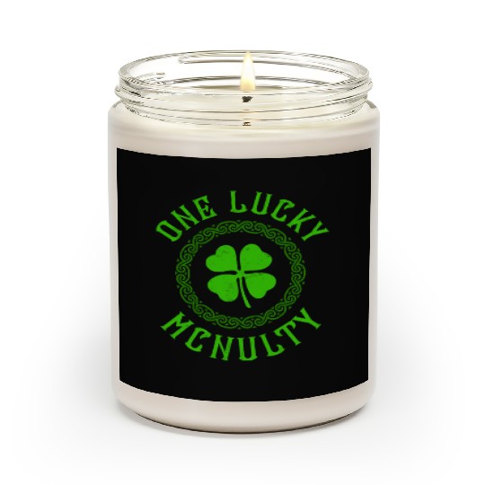 One Lucky McNulty Irish Family Four Leaf Clover Scented Candles