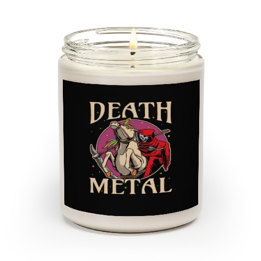 Reaper Rock Satan Unicorn Festivals Death Metal Scented Candles