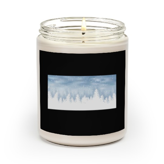 Christmas Winter Wonderland Snow Night Scented Candles