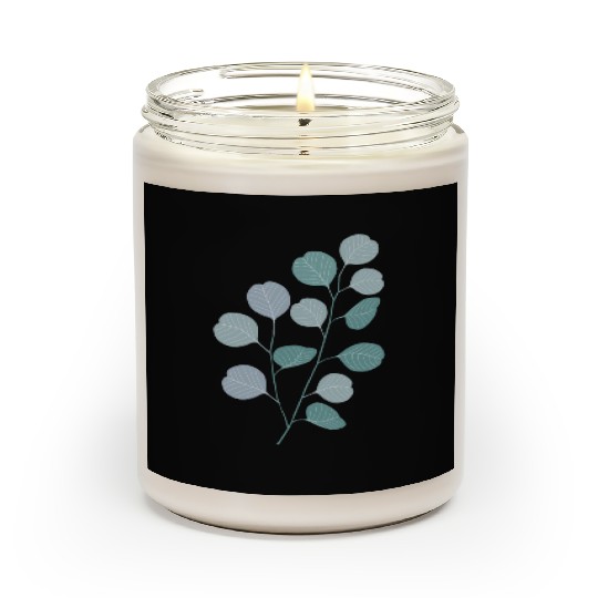 Eucalyptus evergreen design - natural plant leaves Scented Candles