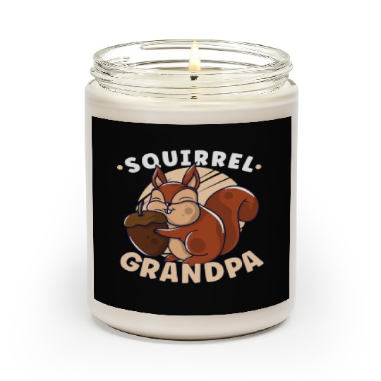 Funny Squirrel Fan Squirrel Lover Chipmunk Addict Scented Candles