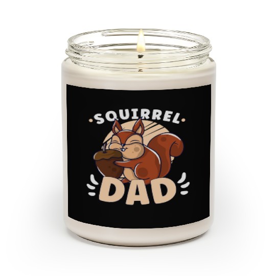 Funny Squirrel Fan Squirrel Lover Chipmunk Addict Scented Candles