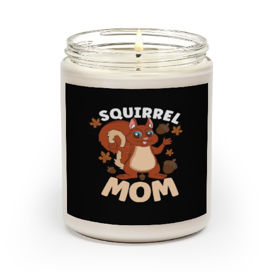 Funny Squirrel Fan Squirrel Lover Chipmunk Addict Scented Candles