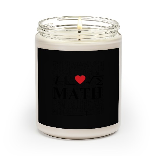 i love math Scented Candles