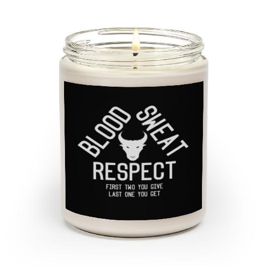 Workout Gym Respect Scented Candles