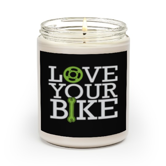 Love Your Bike Bicycle Mechanic Biking Scented Candles