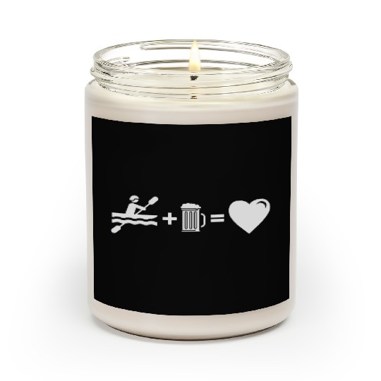 Kayak Beer Mug of Beer Is Love Athlete Gift Idea Scented Candles