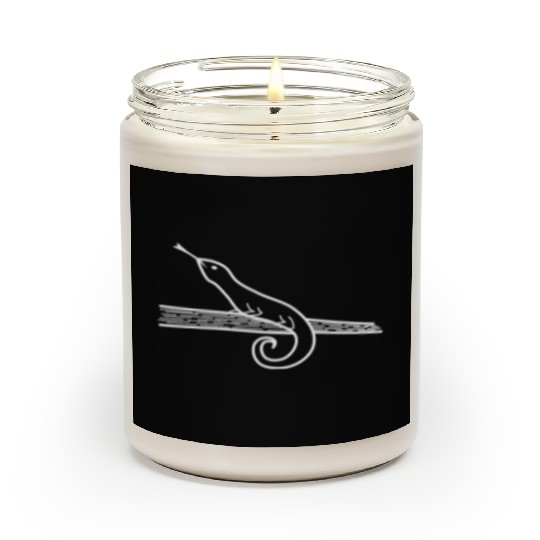 Lizard on a tree branch Scented Candles