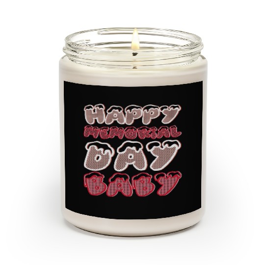 Happy Memorial Day Baby Scented Candles