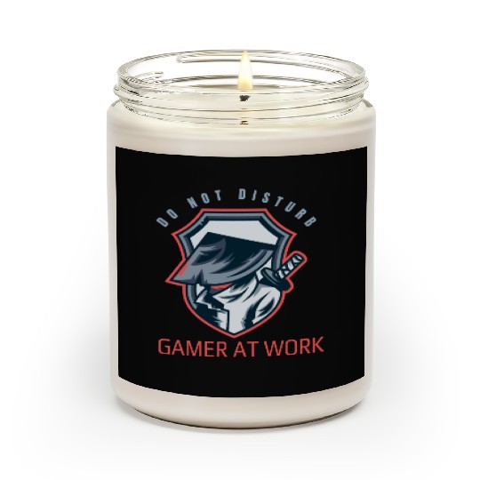 Do Not Disturb Gamer At Work-Gaming Lover Scented Candles