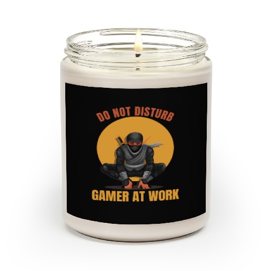 Do Not Disturb Gamer At Work-Gaming Lover Scented Candles