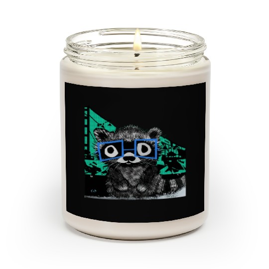 Raccoon #3 Mary Jane Bookworm Scented Candles