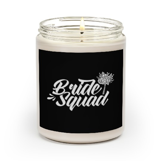 Bride Squad Wedding Bachelorette Party Cute Scented Candles