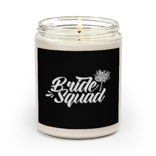Bride Squad Wedding Bachelorette Party Cute Scented Candles