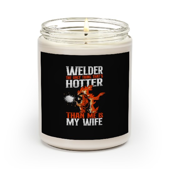 Welder Welding Husband Wife Scented Candles