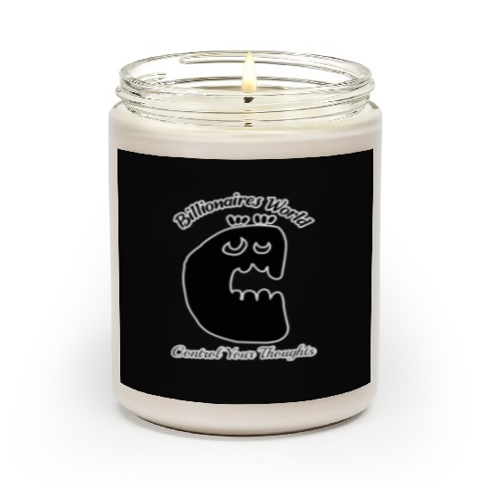 Control your thoughts,Letter C typography design Scented Candles