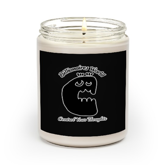 Control your thoughts,Letter C typography design Scented Candles