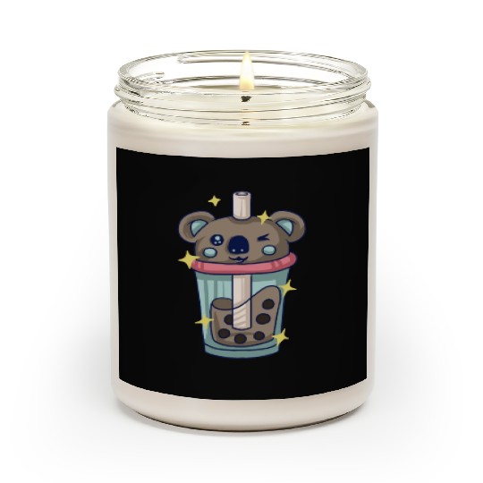 KPOP Koala Korean Pop Bubble Tea Gift Children Scented Candles