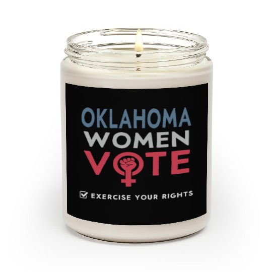 Oklahoma Women Vote Voter 2022 Election Feminist Scented Candles