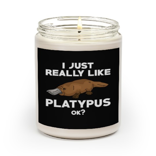 Funny Platypus Lover Scented Candles