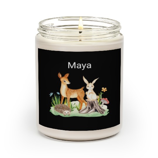 Animal deer rabbit hedgehog Maya Scented Candles