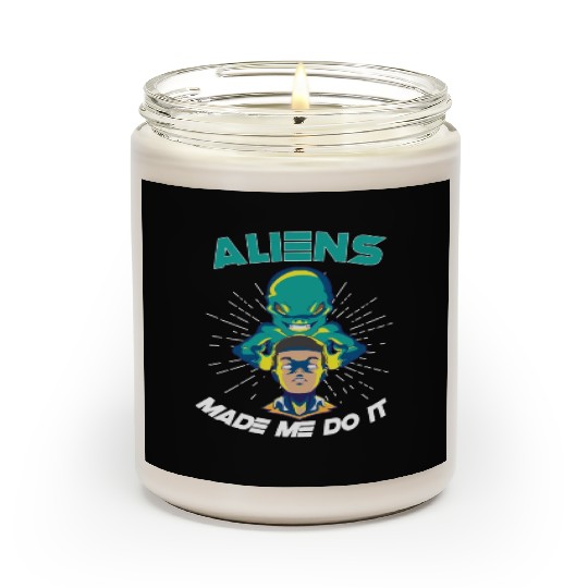 Alien Extraterrestrial Area 51 UFO Space Geek Gift Scented Candles