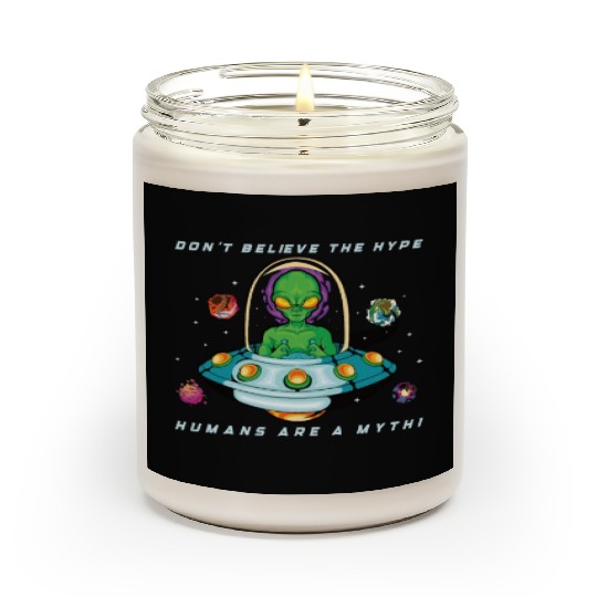 Alien Extraterrestrial Area 51 UFO Space Geek Gift Scented Candles