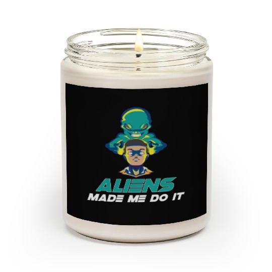 Alien Extraterrestrial Area 51 UFO Space Geek Gift Scented Candles