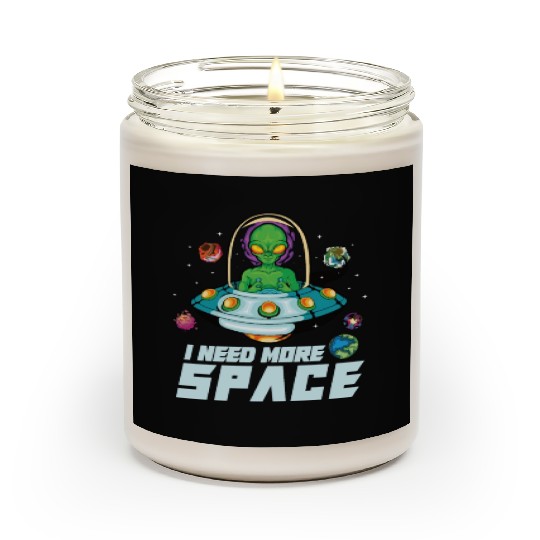 Alien Extraterrestrial Area 51 UFO Space Geek Gift Scented Candles