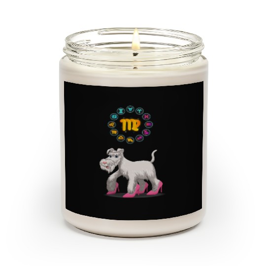 Funny Dog Lover Horoscope Virgo Zodiac Sign Cool Scented Candles