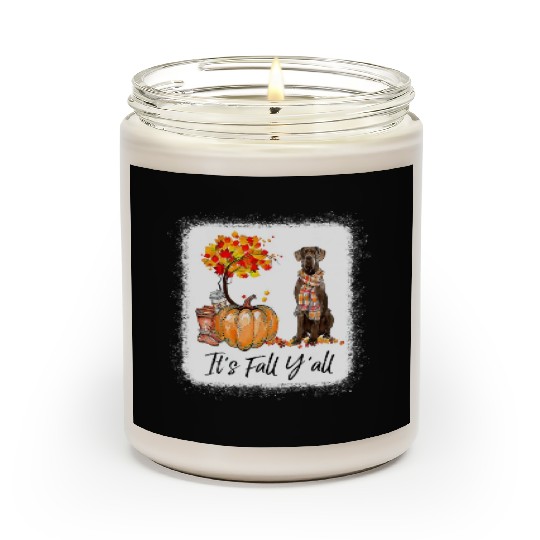 It's Fall Y all Great Dane Dog Lovers Thanksgiving Scented Candles