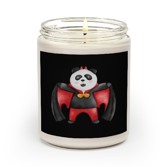 Panda bear in vampire costume Scented Candles