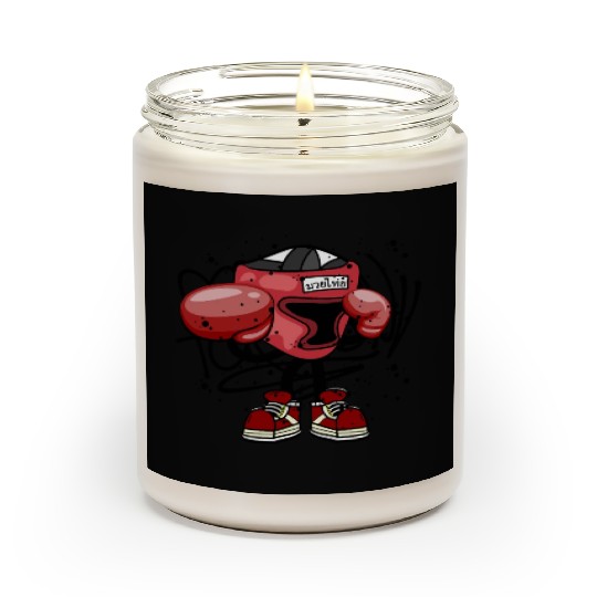 Thai Boxing Monster Graffiti Street Art Scented Candles