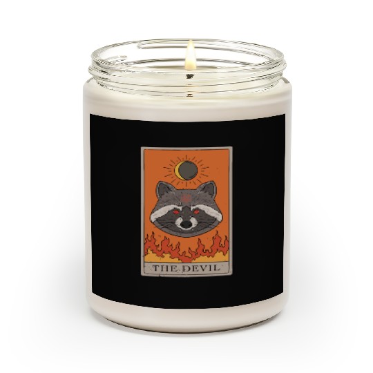 Raccoon Devil Tarot Card Reader Scented Candles