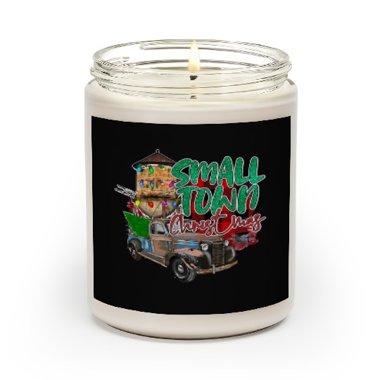 Country Farmer Life Small Town Christmas Red Scented Candles