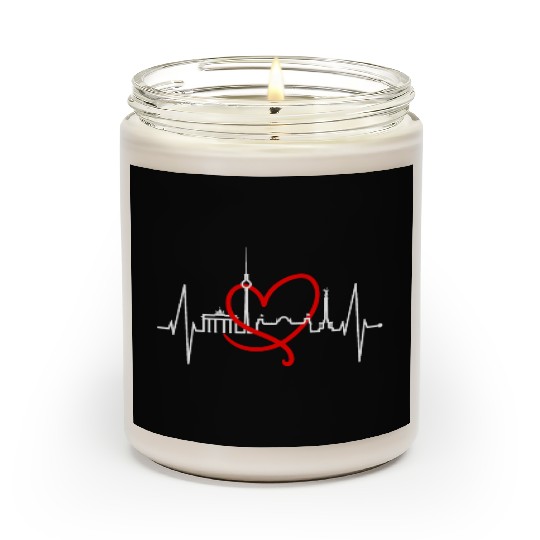 Berlin Skyline Heartbeat Germany Fan I Love Berlin Scented Candles