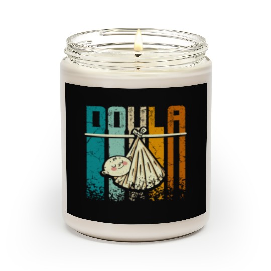 Retro Vintage Doula Scented Candles