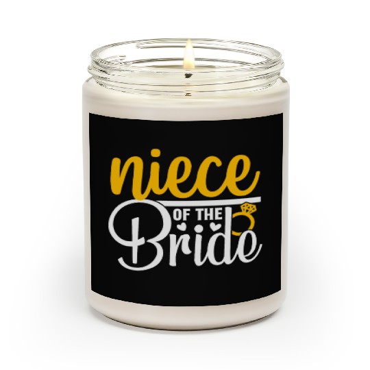 Niece Of The Bride Wedding Party Matching Gift Scented Candles