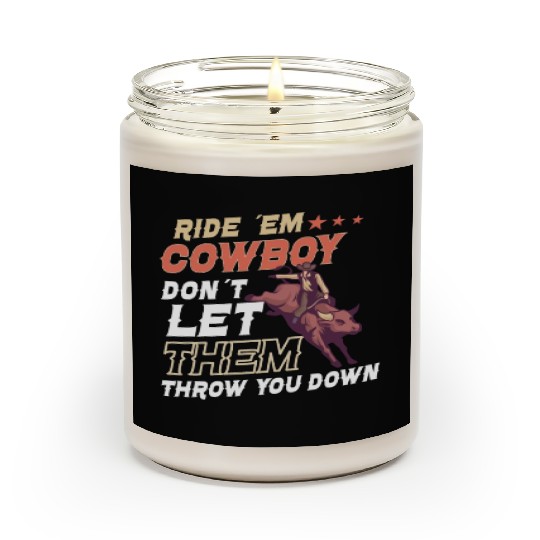 Rodeo Bull Riding Livestock Show Farmer Cattle Scented Candles