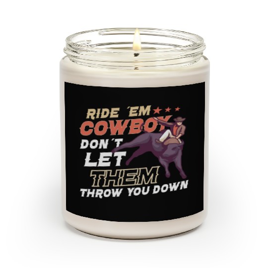 Rodeo Bull Riding Livestock Show Farmer Cattle Scented Candles